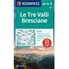 KOMPASS Wanderkarte 103 Le Tre Valli Bresciane 1:50.000: 4in1 Wanderkarte mit Aktiv Guide und Detailkarten inklusive Karte zur offline Verwendung in der KOMPASS-App. Fahrradfahren. Skitouren.