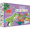 AUZOU Box magneti - Dinosauri: Avec des cartes, 2 tableaux magnétiques et 65 aimants