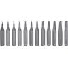 QUARKZMAN Set di 12 pezzi di Punte Cacciavite Torx T1-T20H 5/32 Asta Esagonale Lunghezza 28mm Stelle Magnetiche Testa Esagonale 6 Punti Punte in Acciaio S2 per Cacciaviti Elettrici Manuali