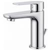 BASIK AUREL - Miscelatore Lavabo | Monocomando in Ottone, Cartuccia Ceramica 35 mm | Linea Premium Moderna (LAVABO)