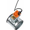 Intelmann Valvola a farfalla DN80, in acciaio zincato, chiusura a tenuta con attuatore Belimo LM230A , Argento, AKDL150-LM230A 1.5W