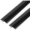 EXLECO 2 x Soglia di Dislivello Pavimento Alluminio Profilo di Transizione Pavimento 0.9m*43mm Profilo di Raccordo per Pavimenti Soglia del Pavimento Striscia Transizione Pavimento da 5-12mm per Rampa