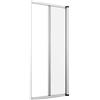 A.M.C. Zanzariera a rullo in alluminio per porte/balconi con profilo riducibile/regolabile avvolgimento orizzontale 150x250cm Bianca/Bianco