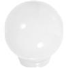 Beavorty Paralume Globo in Acrilico Bianco per Esterno, Facile da Installare e Rimuovere, Lampada a Sfera Contemporanea per Giardino e Patio