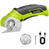 SnapFresh Taglierina Elettrica Forbici Elettriche 4V a Batteria, Taglierina Rotativa per Cartone, Carta, Moquette, Pelle, Feltro, Plastica
