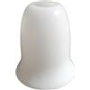 Lhh Paralume E27 tra cui per vetro LED, vetro di ricambio, paralume di ricambio, vetro per lampada a sospensione, lampada da tavolo, faretto da tavolo, lampada (1 vetro a campana bianco lucido)