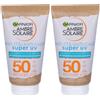 Garnier Ambre Solaire Anti-Age Super UV Crema Protettiva Viso SPF50+ 2x66,75 ml
