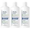 Ducray Kelual Squanorm Shampoo Antiforfora Trattante Regolatore Forfora Grassa 400ml, Elimina 100% della forfora Azione anti-ricomparsa, Cuoio capelluto grasso 3x400 ml