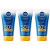 Nivea Sun Protect & Hydrate Invisible Finish SPF 50+ 150 ml, Crema solare dal finish invisibile 3x150 ml