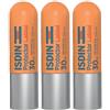 ISDIN Protettore Labiale SPF30 Protezione Solare Labbra 3x4,8 g Rossetto