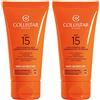 Collistar Trattamento Viso Abbronzante Antirughe SPF15 2x50 ml
