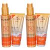 NUXE SUN Duo Spray Solare ad Alta Protezione SPF50 per Viso e Corpo + Shampoo Doccia Doposole 2x1 pz Olio