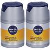 Nivea Men Skin Energy Crema Idratante Viso 50 ml, viso uomo con Caffeina rivitalizzante 2x50 ml
