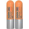ISDIN Protettore Labiale SPF30 Protezione Solare Labbra 2x4,8 g Rossetto