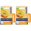 Labello Mango Shine Burrocacao labbra, Balsamo labbra nutriente all'aroma di con pigmenti scintillanti 2x4,8 g