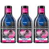 Nivea Micellair Professional Acqua Micellare Bifase 400ml, Detergente viso e occhi struccante bifase 3x400 ml
