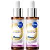 Nivea Luminous630 Skin Glow Siero Viso Luminosità Immediata 30 ml, antimacchia viso idratante 2x30 ml