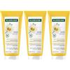 Klorane Balsamo dopo-shampoo alla Camomilla 200ml - Capelli biondi, Ravviva i riflessi biondi 3x200 ml