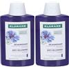 Klorane Shampoo neutralizzante e ravvivante alla Centaurea BIO 200ml - Anti-ingiallimento, Neutralizza i riflessi gialli ramati 2x200 ml