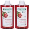 Klorane Shampoo ravvivante e prolungatore al Melograno 200ml - Capelli colorati, protegge il colore, Illumina 2x400 ml
