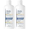 Ducray Kelual Squanorm Shampoo Antiforfora Trattante Idratante Forfora Secca 400ml, Elimina 100% della forfora, Azione anti-ricomparsa, Cuoio capelluto secco 2x400 ml