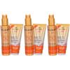 NUXE SUN Duo Spray Solare ad Alta Protezione SPF50 per Viso e Corpo + Shampoo Doccia Doposole 3x1 pz Olio