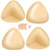 Pipihome 2 Paia Imbottitura Reggiseno Silicone Push Up, Coppe per Reggiseni, Imbottiture Autoadesive Reggiseno Inserti Estraibile Seno Rinforzatore, Coppe Adesive Seno Riutilizzabile