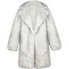 Naisicatar Pelliccia faux da uomo, alla moda addensare la giacca da trench lunghe, girading cardigan in finta pelliccia calda, inverno bianco invernale per la discoteca hippie invernale, l