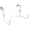 Louis Moulin Supporto per fioriera in ferro piatto, fissaggi regolabili, bianco, 35 x 18 cm, made in France
