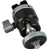 RUINBNC Costruzione in alluminio rotante Cold Shoe Adapter con 1 / 4 vite per fotocamera telefono e monitor Costruzione in alluminio rotante Cold Shoe Adapter