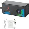 ASHATA Videocamera portachiavi portatile, controllo in tempo reale, video 1080P, 5 filtri, regalo di viaggio, nero (BLACK)