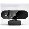 NGBFF Webcam, Webcam 4K 1080P Mini fotocamera 2K Full HD Webcam con microfono 15-30fps USB Web Cam for PC Laptop Videocamera for riprese(1080P)