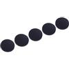 Getdoublerich Confezione da 5 filtri per assorbimento della luce visibile da 11 mm, lenti ottiche in PMMA spesso 1,0 mm per sensori e strumenti, nero
