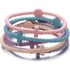 Halukakah 5 Bracciali con Croce di Gesù per Ragazze - Condividi La Fede! | Legame Familiare,Regali Cattolici,Bracciali di Squadra | Silicone Ecologico,Design USA | Il Sogno dell'Angelo |Taglia XS 16cm