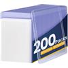 SODIAL 200 Confezioni di Bustine Protettive per Carte, Protezioni per Carte da Bas3659