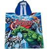 Marvel AVENGERS Poncho con cappuccio Asciugamano da spiaggia Mare e piscina Accappatoio in microfibra 55X90 cm asciugatura rapida, ultra morbido HULK