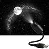 Generico Proiettore stellare - Luce notturna per proiettore stellare USB da 8 pollici, lampada da soffitto con tetto automatico | Tubo Flessibile Piegabile A 360 Gradi, Lampada Atmosfera Galattica, Decorazione
