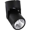 Lurrose Faretto LED 7w Nero in Alluminio Orientabile per Soffitto | Montaggio a Superficie, Testa Rotante, Luce Calda 85-265v, per Shop e Hotel