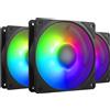 Cooler Master Kit 3 Ventole Cooler Master Mobius 120P ARGB 120mm - Nero