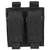 Mil-Tec Miltec - Porta caricatori Doppio per Pistola Nera (Fissaggio Molle) per Adulti, Unisex, Taglia Unica