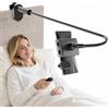 Kefotic Supporto per tablet a collo di cigno per leggere Kindle a letto con telecomando per girare pagine, mani libere, scrivania comodino pigro braccio supporto per Kindle accessori, regali per