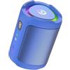 aowoka Cassa Bluetooth Portatili senza fili con luce LED, Display Digitale Intelligente+Smart EQ, Altoparlante Bluetooth Bassi Potente, Bluetooth 5.4, Speaker da Esterno per Viaggi, Sport, Feste, Blu