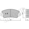 metelligroup 22-0033-0 - Pastiglie Freno Anteriori E Posteriori, Made in Italy, Pezzo di Ricambio per Auto/Automobile, Kit da 4 Pezzi, Certificate ECE R90, Prive di Rame