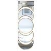 Home Deco Factory, HD0460, Specchio Decorativo da Parete a Forma di Falce di Luna, Finitura Oro, Design Moderno ed Elegante, Perfetto per Soggiorno o Camera da Letto, Dimensioni 60x30 cm, Colore Oro