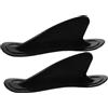 HINTRMENT 2 Unitá Pinne per Tavola da Surf Gonfiabile in PVC Nero, Timone Rimovibile per Migliorare la Direzione, Accessorio per Tavole SUP e Barche Gonfiabili