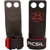 PICSIL - Paracalli RX, Grips Professionali in Fibra di Carbonio, Sottili e Resistenti, Uso Con Magnesio, Ideale per Cross Training, Ginnastica e Calistenics, a 2 Fori (Rosso, S)