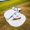 HanOaki Marsupio da golf con chiusura magnetica, design coreano, per telemetro con palline e tee, in pelle PU, a mezza luna, comodo da indossare, colore: rosa