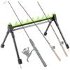 Generic Supporto da terra per canne da pesca - Supporto per canna da pesca pieghevole a 12 slot per il fondo - Supporto per canna da pesca pieghevole per fiume ruscello mare