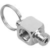 Tsophreniq Stabilità 90 gradi Angoli Gauge Adapter per Attrezzature sportive subacquee Resistente in acciaio inossidabile Acciaio inossidabile Diving Manometro