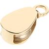 ULTECHNOVO Puleggia Facile da Manutenere e Sostituire per Corda Bandiera in Ottone Oro Accessorio Elegante e Versatile per Barche e Yacht